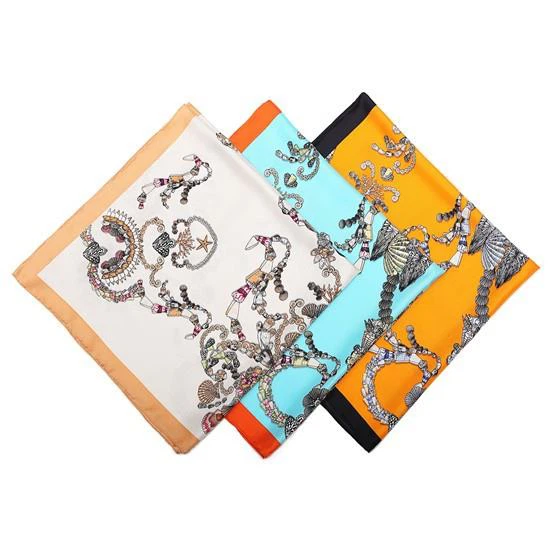 China Supplier Custom Silk Scarves With Logo