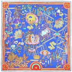 Ruční malování hedvábný šátek